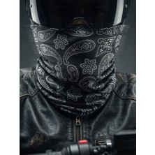 Happy Trend Kalite Buff, Extra Yumuşak, Paisley ve Kafatası Desenli, Motosiklet ve Outdoor Kullanımı Için Boyun Tüpü