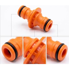 Happy Trend Adaptörü - Çift Taraflı Erkek Hızlı Eklem Plastik Hortum Konnektörü (1/2", 5/8", 3/4" Uyumlu)