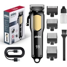 Happy Trend Şarj Edilebilir Saç Kesme Makinesi, LCD Ekranlı, USB Şarjlı, Ayar Mandallı, Saç Sakal ve Ense Için Kablosuz Tıraş Makinesi