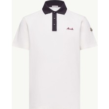 Moncler Işlemeli Logolu Pamuklu Pike Polo Tişört 8A0000389A16