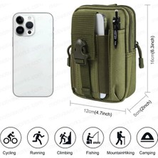 Happy Trend Taktik Haki Modüler Molle Telefon Çantası, Askçntaktk1, Green, Üniseks Yetişkin