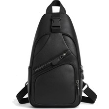 Happy Trend A Dos Çapraz Askılı Çanta, Göğüs Çanta, Unisex Yıkama Deri USB Kulaklık Çıkışlı Çapraz Askılı Bel Omuz Çanta Göğüs Bodybag