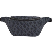 Happy Trend Klein Matte Aop Sq Waıstbag 38 Erkek Çanta, Siyah, Tek Beden