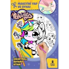 Happy Trend Love Unıcorn Çıkartmalı Boyama Kitabı Maketini Yap ve Oyna