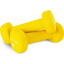 Happy Trend Neopren Kaplamalı Dumbbell El Ağırlık Seti 2'li - 15 Renk ile Çoklu Ağırlık Seçenekleri, Yuvarlanmaz, Kaymaz, Altıgen Şekilli