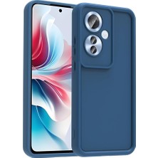 Happy Trend Oppo Reno 11F ile Uyumlu Kılıf Silikon Kamera Lens ve Darbe Korumalı Mat Renkli Parmak Izi Bırakmayan Kapak Ananas Koyu Yeşil