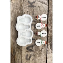 Happy Trend Concept Kardan Adam Mini Dörtlü Mum Kalıbı (Silikon)