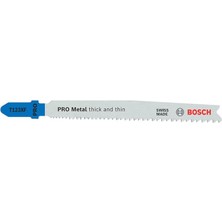 Happy Trend 2 x Pro Metal Thick And Thin T123XF Dekupaj Testere Bıçağı (Çelik Saclar, Borular ve Metal Profiller Için, Uzunluk 100 Mm, Profesyonel Aksesuar Dekupaj Testere)