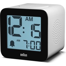 Happy Trend Dijital Çalar Saat, Erteleme Fonksiyonu, Pozitif LCD Ekran, Konuşulan Ayar Seçenekleri ve Yükselen Sinyal Sesi, Beyaz, Model
