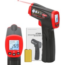 Happy Trend UT300S Kızılötesi Termometre Ir Temassız Dijital Lazer Sıcaklık Tabancası -500 °F/-32~400 °c, Hvac Ev Onarım ve Bakımı Için, Insan Için Değildir