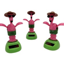 Ett Güneş Enerjili Solar Sallanan Flamingo