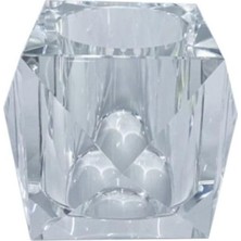 Mabelme Store Prime Kristal Diş Fırçalığı Şeffaf Renk 90X114X114 mm