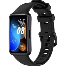 Happy Trend Huawei Band 8 Uyumlu Klasik Kordon – Ayarlanabilir Delikli Tasarım | Şık ve Rahat Bileklik | Akıllı Saat Kayışı (Siyah)