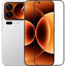 Happy Trend Xiaomi 17 Pro Max ile Uyumlu 9h Temperli Full Ekran Antistatic Çerçeveli Ekran Koruyucu Cam Mi 17 Pro Max Için Ekran Koruma Camı Diamond Glass