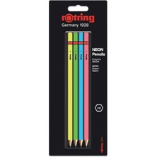 Happy Trend Neon Kurşun Kalem, 4'lü Paket