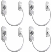 Happy Trend Halatlı Kilit Pvc Pencere Emniyet Çocuk Güvenlik Kilidi (4ADET)