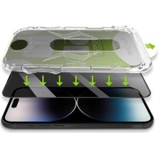 Happy Trend Esd Hayalet 5d Premium Cam Ekran Koruyucu iPhone ile Uyumlu Ultra Koruma Kendiliğinden Uygulama Yüksek Dokunma Hassasiyeti Aparatı Tak Filmi Indir ve Bitti Tertemiz (Iphone 17PROMAX)