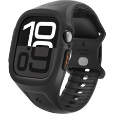 Happy Trend Apple Watch 46MM Seri 11/10 ile Uyumlu Kılıf & Kordon Kayış Liquid Air Pro Matte Black - ACS09317