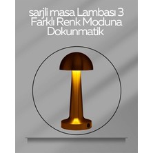 Royaleks USB Şarjlı Dokunmatik LED Masa Lambası - 3 Renk Modu & Dimmer