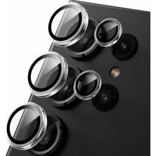 Happy Trend Samsung Galaxy S25 Ultra Kamera Lens Koruyucu - [orijinal Çekimi Koruyun] Kırılmaz Ultra Hd 9h Temperli Cam Kamera Ekran Koruyucu Metal Halka Kapak Filmi 5g Aksesuarları Titanyum
