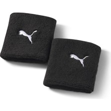Happy Trend Essential Core Terrycloth Wristband Unisex Yetişkin Spor Bilekliği, Puma Black, Tek Beden