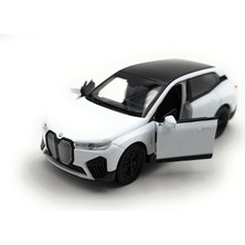 Happy Trend Welly Model Araba Bmw Ix 4 Suv Minyatür Araba Ölçek 1:39 / L 12 cm Beyaz
