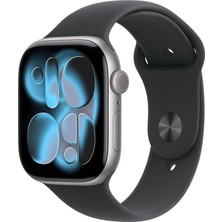 Happy Trend Watch Series 11 Gps + Cellular 42 mm Uzay Grisi Alüminyum Kasa Akıllı Saat ve Siyah Spor Kordon - M/l. Uyku Skoru, Fitness Takibi, Sağlık Izleme, Hep Açık Ekran