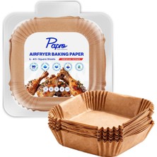 Happy Trend Pişirme Kağıdı, Fritöz Yağlı Kağıdı, Yanmaz Kağıt Xxl Uyumlu 50 Adet (Kare) (1, 16X16)