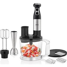 Happy Trend SHB-7532 El Blender Seti | 2l Doğrayıcı Hazne | Çırpıcı | Rendeleme & Dilimleme Aparatları | Paslanmaz Çelik