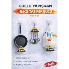 Mabelme Store Prime 10’lu Banyo Rafı Yapışkanı – Delmeden Şampuanlık ve Banyo Köşelik Montaj Aparatı | Güçlü Yapışkan Duvar Raf Sabitleme Aparatı