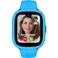 Happy Trend Watch 5 Plus Çocuk Akıllı Saat - Görüntülü Arama, Gps, Sos, Sağlık Takibi, Güvenli Alan (Mavi)