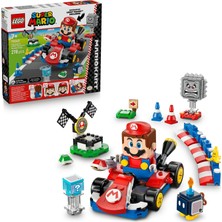 Happy Trend Mario: Mario Kart – Interaktif LEGO Mario ve Standard Kart 72043 – 7+ Için Figürlü Yaratıcı Oyuncak Yapım Seti (278P)