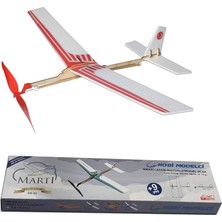 Happy Trend Modelci Lastik Motorlu Model Uçak - Maket Uçak - Martı, 45X38 cm