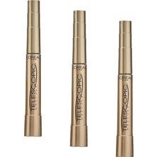 Happy Trend Paris Telescopic Maskara - Siyah (3 Paketi)