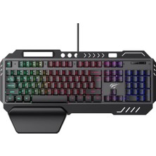 Happy Trend Gamenote KB838L Rainbow Aydınlatma Metal Oyuncu Klavyesi