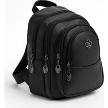 Happy Trend Unisex Krinkıl Kumaş Çok Bölmeli Sırt Çantası Günlük Çok Gözlü Suya Dayanıklı