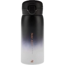 Mabelme Store Prime Skyfall Çelik Sızdırmaz Siyah Termos 350 ml