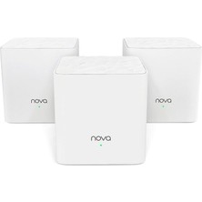 Happy Trend Nova Mw3 Mesh Wifi SISTEMI-325 ㎡'ye Kadar, Wifi Yönlendirici ve Genişletici Değiştirme, Uygulama Kontrolü, Kolay Kurulum, Alexa ile Çalışır, 3'lü Paket