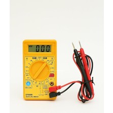 Happy Trend Dijital Multimetre DT-830D, Otomatik Kapanmalı, LCD Ekranlı, Akım Voltaj Direnç Ölçer, Kapasitör Test, Diyot Transistör Ncv Özellikli, Elektrikçi El Test Cihazı, Taşınabilir Kompakt