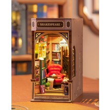 Happy Trend TGB07 Kitapçı (Bookstore) Kitap Köşesi Book Nook Dıy Minyatür Maket Model Seti Mini Dollhouse 3D Model Kit Detaylı Dekoratif Hobi Seti 3D Puzzle Tiny House