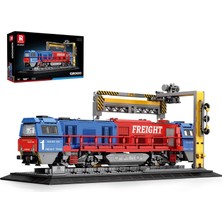 Happy Trend G2000 Yük Treni Montaj Seti, Kaideli, Lokomotif Şehir Kamyonu Maket Seti, 66021, Yetişkin Araba Severler Için Model, Kız ve Erkek Çocukları Için Hediye Fikirleri, Ev Dekorasyonu, 1980 Parça
