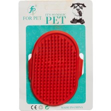 Happy Trend Ergonomik Masajlı Evcil Hayvan Kedi Köpek Yıkama Fırçası Aparatı