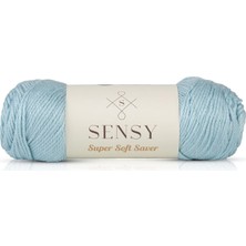 Happy Trend Soft Saver El Örgü Ipi Hırka Kazak Ip Şal Bere Ipliği Ev Dekorasyon Ipi (Bebe Mavisi)