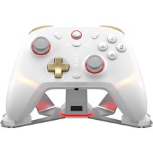 Happy Trend Cyclone 2 Multiplatform Wireless Controller- Tmr Electromagnetic Joysticks&hall Effect Switch Triggers,6-Axis Gyro Gaming Controller For Switch/pc/ios/android/steam (Phantom White Bundle)