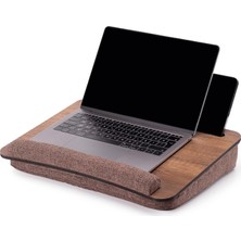 Happy Trend WOOD-LS013 Minderli Laptop Sehpası (Ceviz)