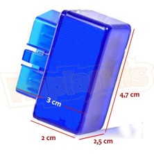Happy Trend OBT2A-S-B Süper Mini Araç Arıza Tespit Cihazı Obd2 V1.5, Mavi