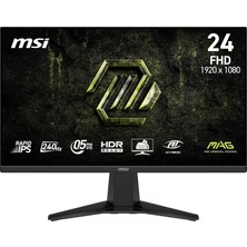 Happy Trend 23.8 Mag 245F X24, Gaming Monitör, Fhd, 16:9, Flat, Rapid Ips, 240Hz, 0.5ms (Gtg Min.), Freesync Premium