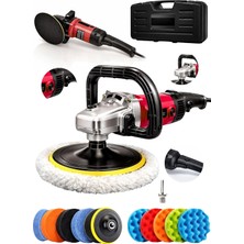 Happy Trend Sargı Devir Ayarlı Polisaj Makinesi 2000 Watt 180MM 12PARÇA Set Hediyeli