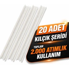 5 mm Şeffaf Kılçık Şeridi 20 Adet