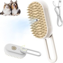 Happy Trend Için Kedi Buharlı Fırça, 2024 Buharlı Kedi Fırçası, Temizleme Masajı Için Buharlı Kedi Fırçası, Şarj Edilebilir Kedi Fırçası, Kediler Köpekler Için Buharlı Pet Buharlı Fırça, Kedi Bakım